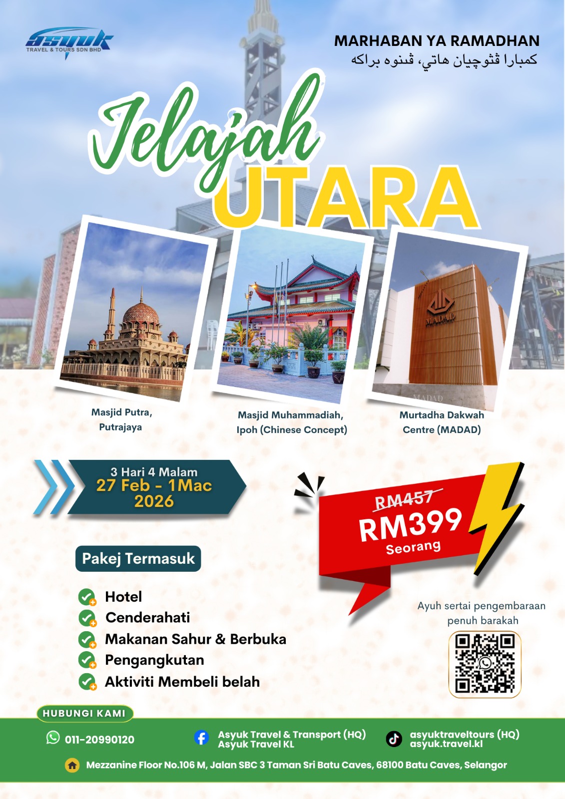 RAMADHAN SPECIAL – NORTHERN TOUR (3D4N)